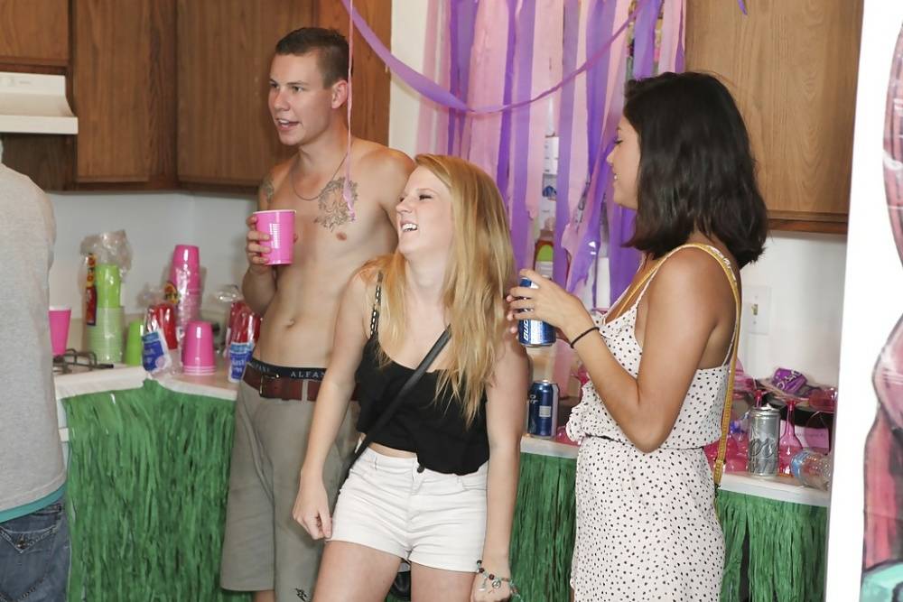 Ashley Storm is into wild orgy with her friends at the drunk house party - #7
