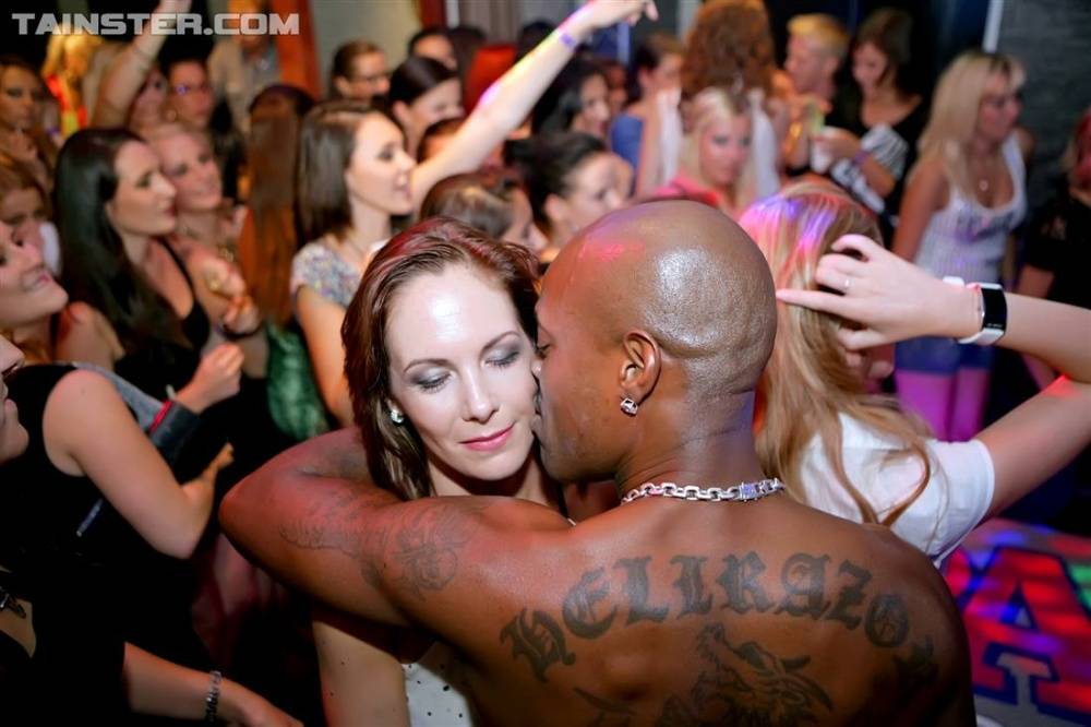 Party girls get wild and crazy with each other before blowing male dancers - #1