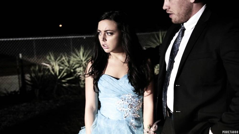 Brunette teen Whitney Wright gets gangbanged on prom night - #15