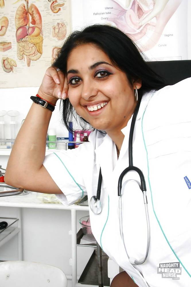 Fat Indian nurse Alice flashing upskirt underwear in hospital - #7