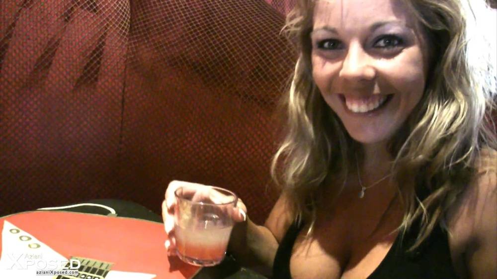 Rachel Aziani and Amber Lynn Bach expose their big tits inside a nightclub - #7