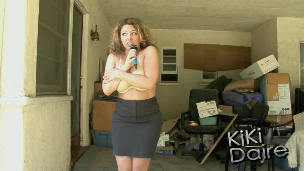 News reporter Kiki Daire strips naked during a live broadcast - #14