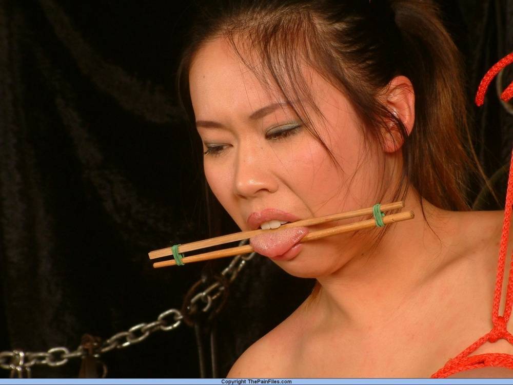 Busty Asian girl is brought to tears during breast and nipple torture - #6