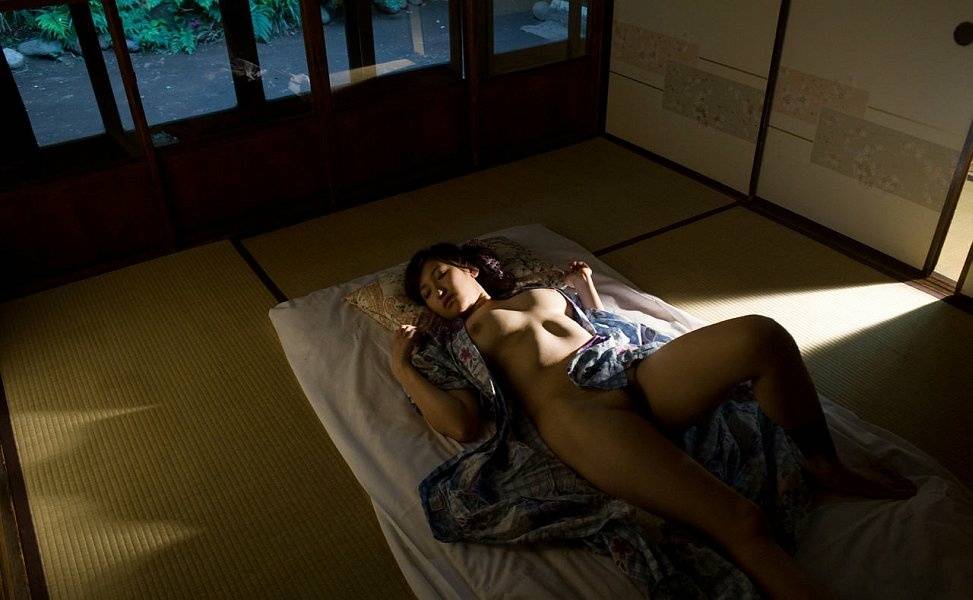 Young Japanese girl Ruru exposes her big naturals before flashing her panties | Photo: 1446809