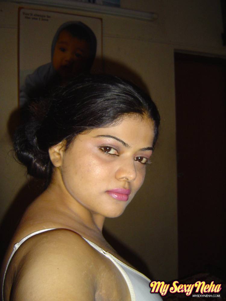 Indian female Neha uncovers big naturals and large areolas during self shots - #2