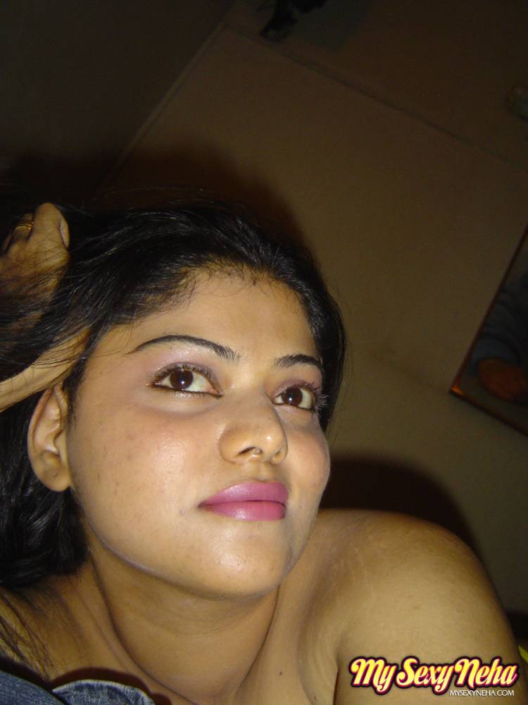 Indian female Neha uncovers big naturals and large areolas during self shots - #14