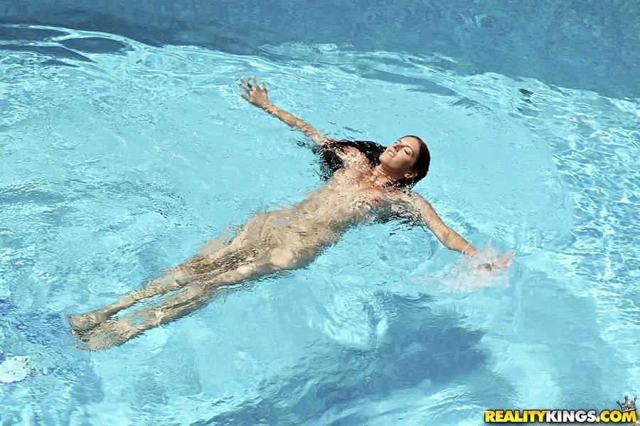 Graceful european viven in bikini Mira Sunset stripping outdoor - #14