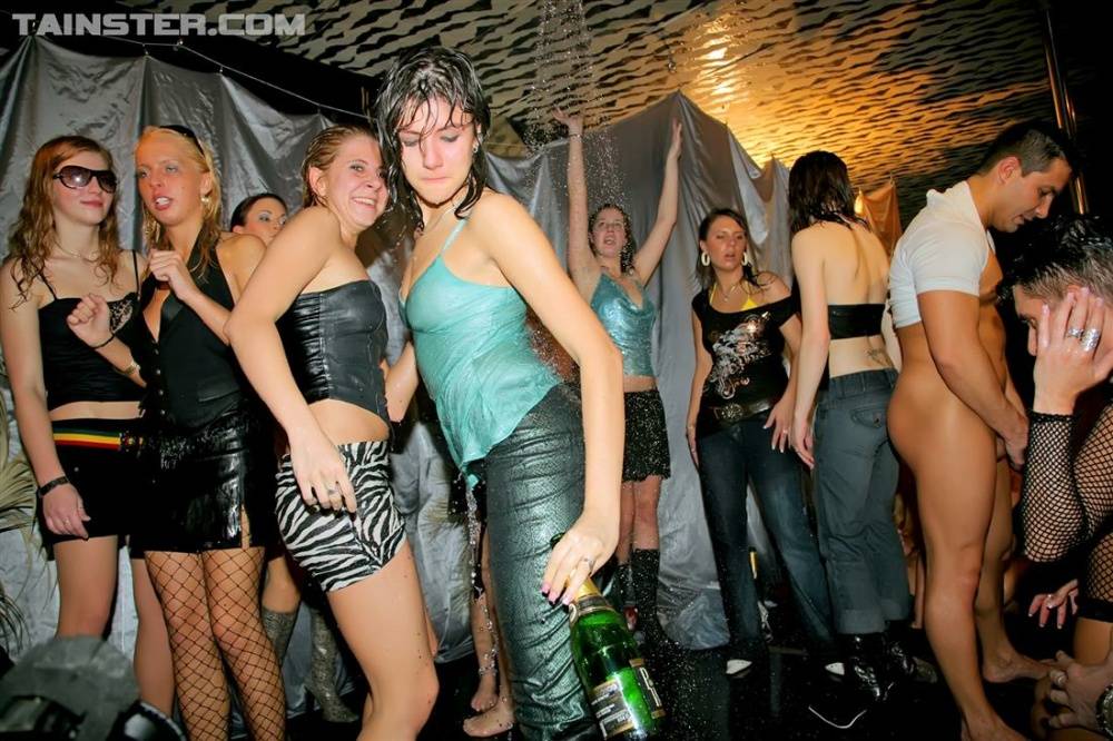 Wet and drunk girls get fucked while dancing the night away inside a club - #6