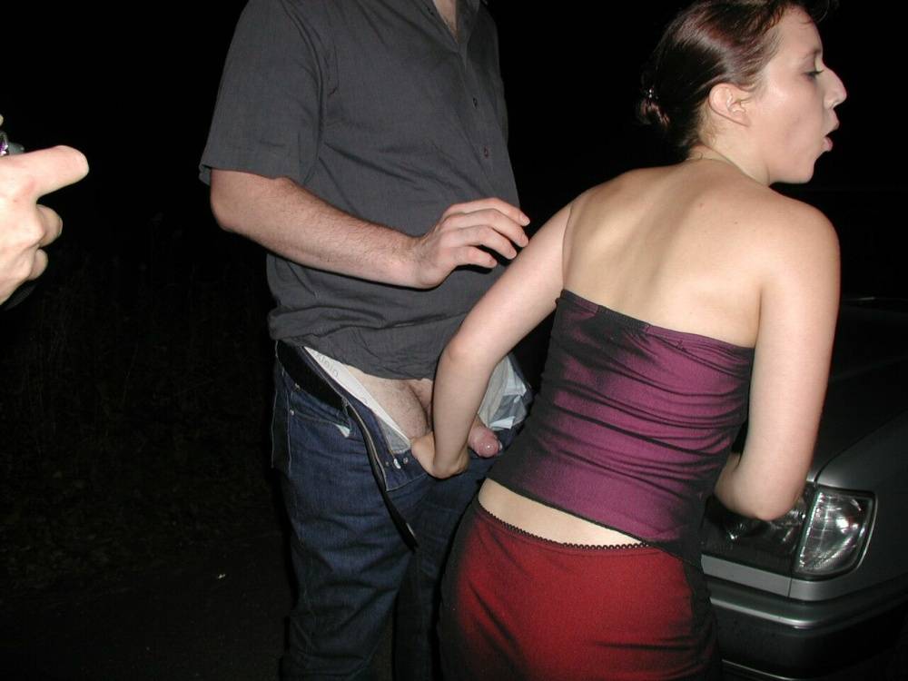 Ex girlfriend with small tits gets banged at night over a car hood after party - #15