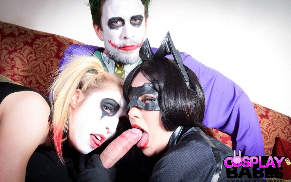 Bi girls Tina Kay & Jessica Jensen takes part in a cosplay themed threesome - #11