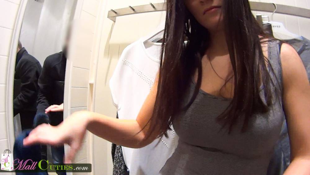I played with her pussy in changing room - #7