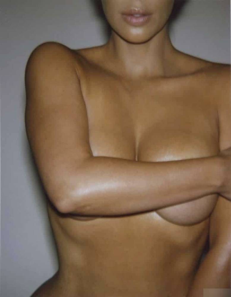 Kim Kardashian Nude Body Paint Set Leaked - #8