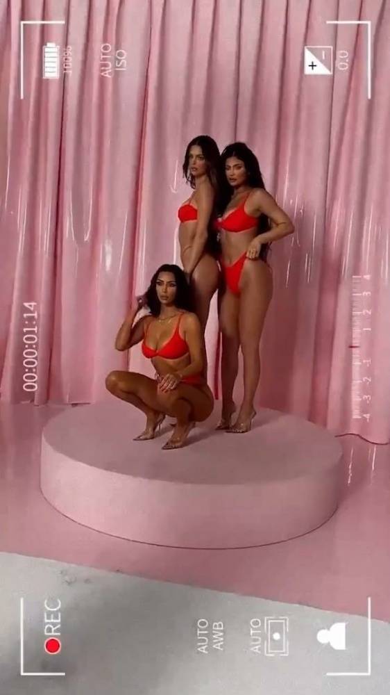 Kylie Jenner Thong Lingerie Skims BTS Video Leaked - #6