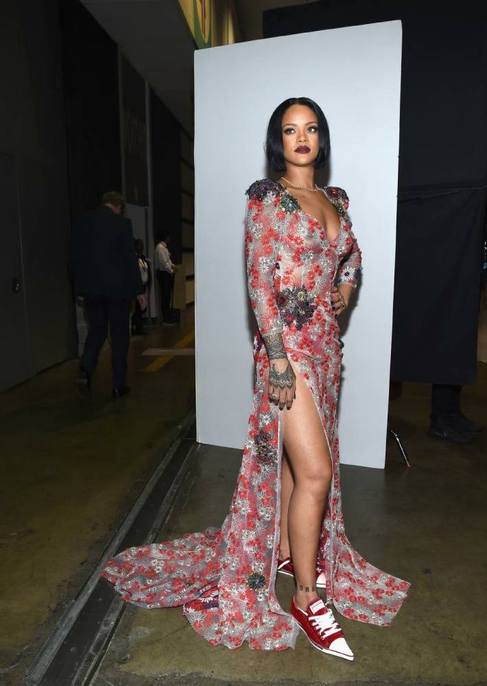 Rihanna Nude Sheer See Through Dress Nip Slip Photos Leaked - #10