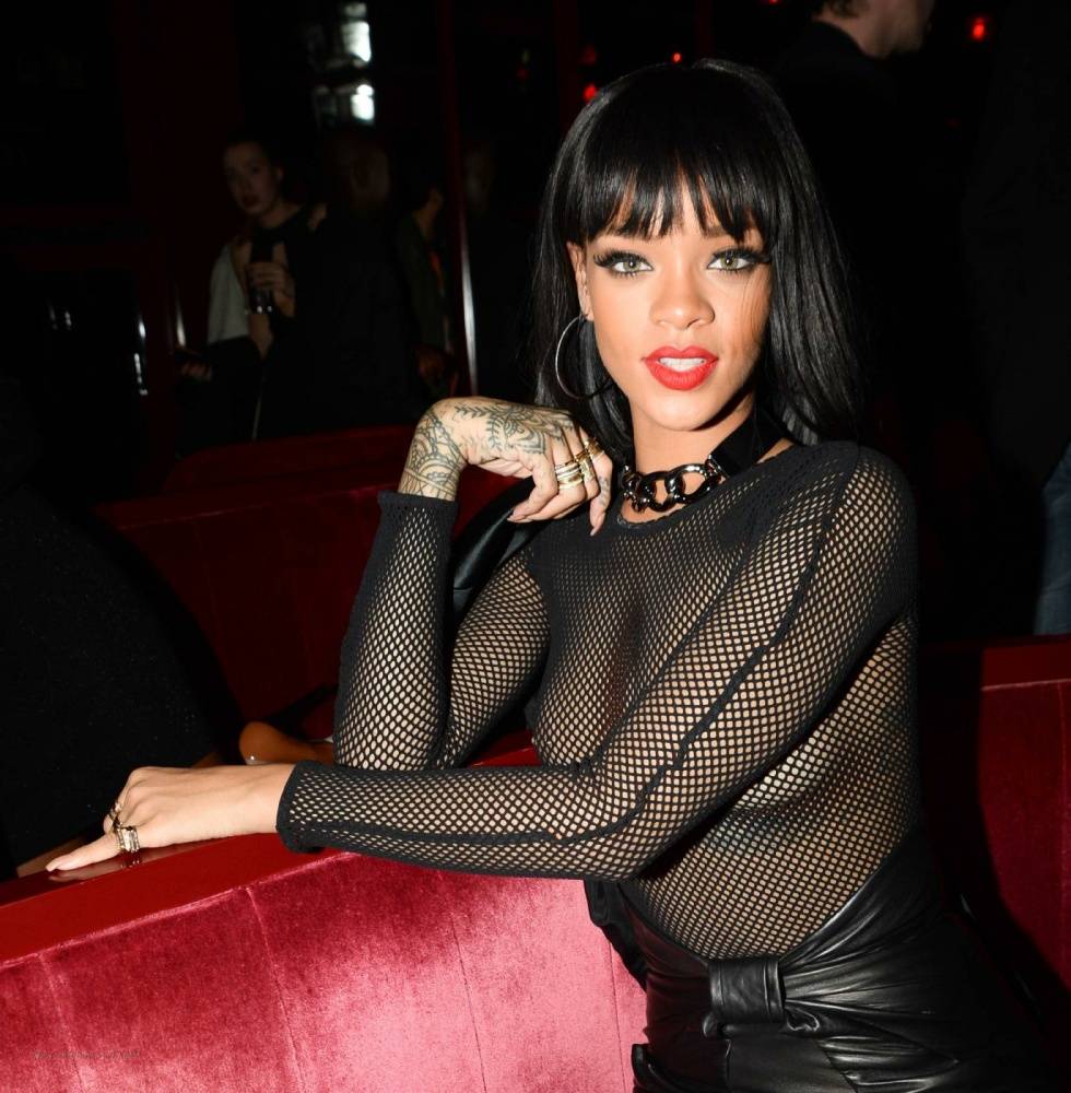 Rihanna Nude Sheer See Through Dress Nip Slip Photos Leaked - #11