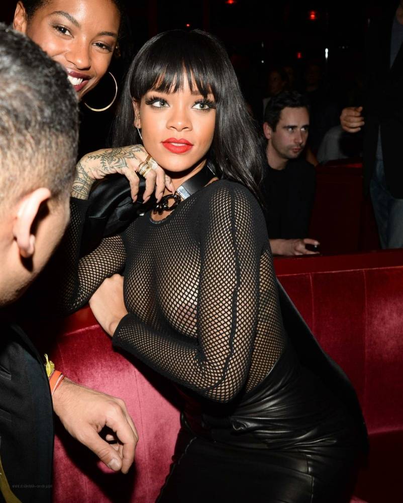 Rihanna Nude Sheer See Through Dress Nip Slip Photos Leaked - #7