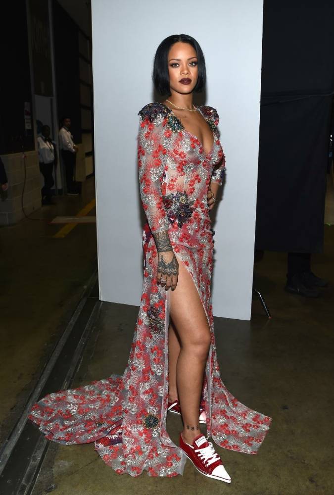 Rihanna Nude Sheer See Through Dress Nip Slip Photos Leaked - #3