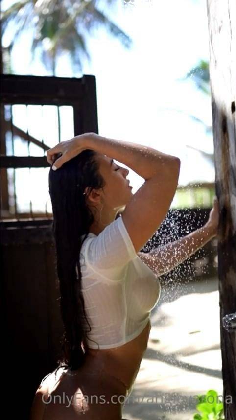 Angie Varona Wet T-Shirt Shower Onlyfans Video Leaked - #4