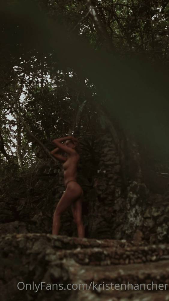 Kristen Hancher Nude Outdoor Shower Onlyfans Video Leaked - #7