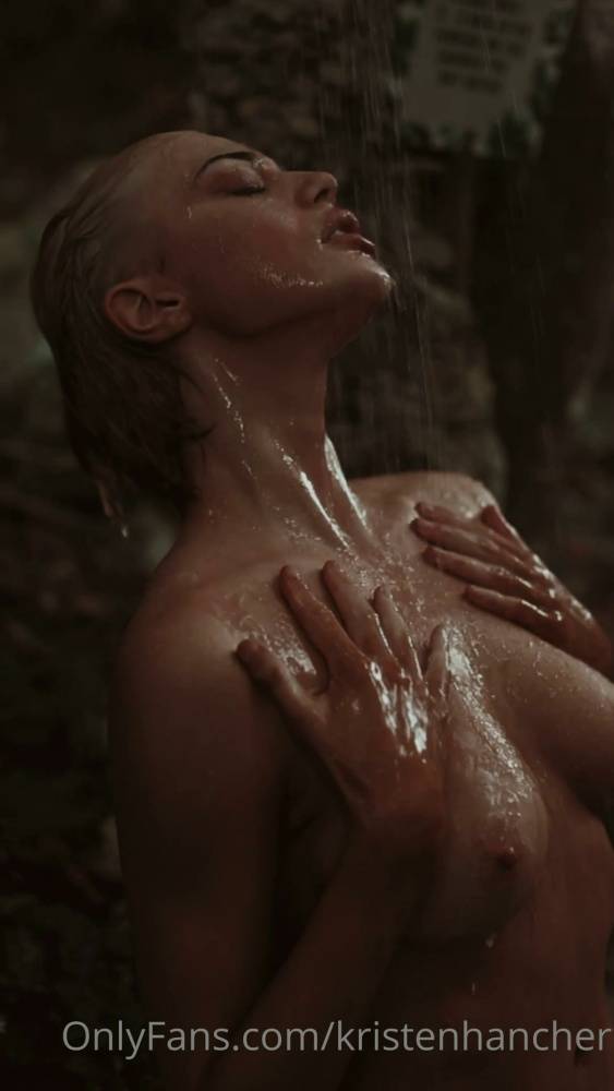 Kristen Hancher Nude Outdoor Shower Onlyfans Video Leaked - #3