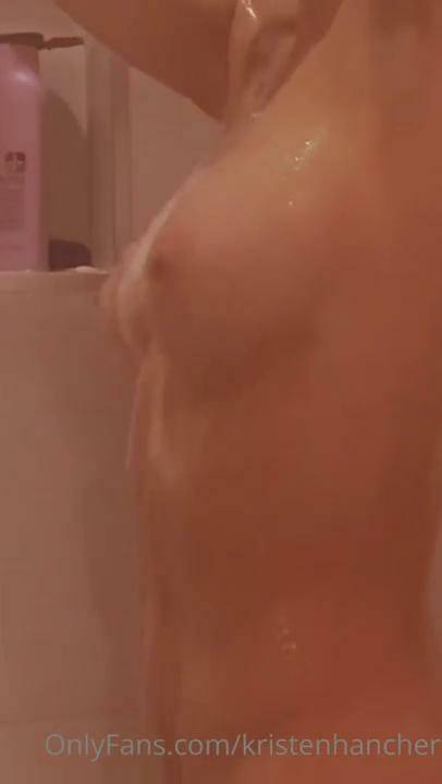 Kristen Hancher Nude Shower Onlyfans Video Leaked - #1