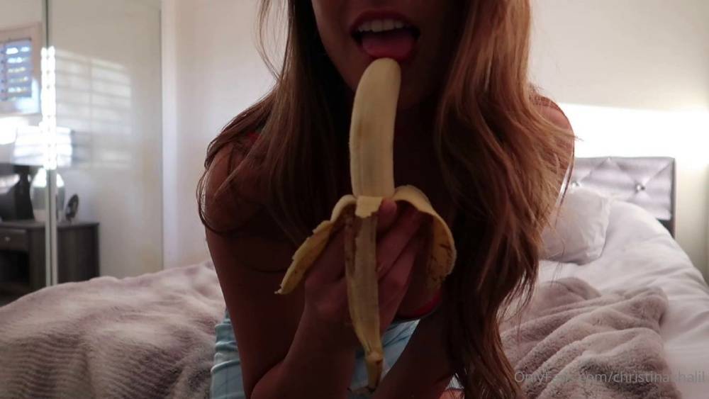 Christina Khalil Banana Blowjob Onlyfans Video - #7