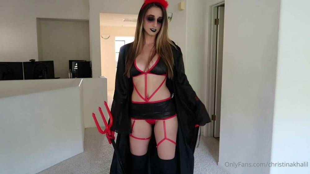 Christina Khalil Devil Halloween Costume Onlyfans Video | Photo: 31738
