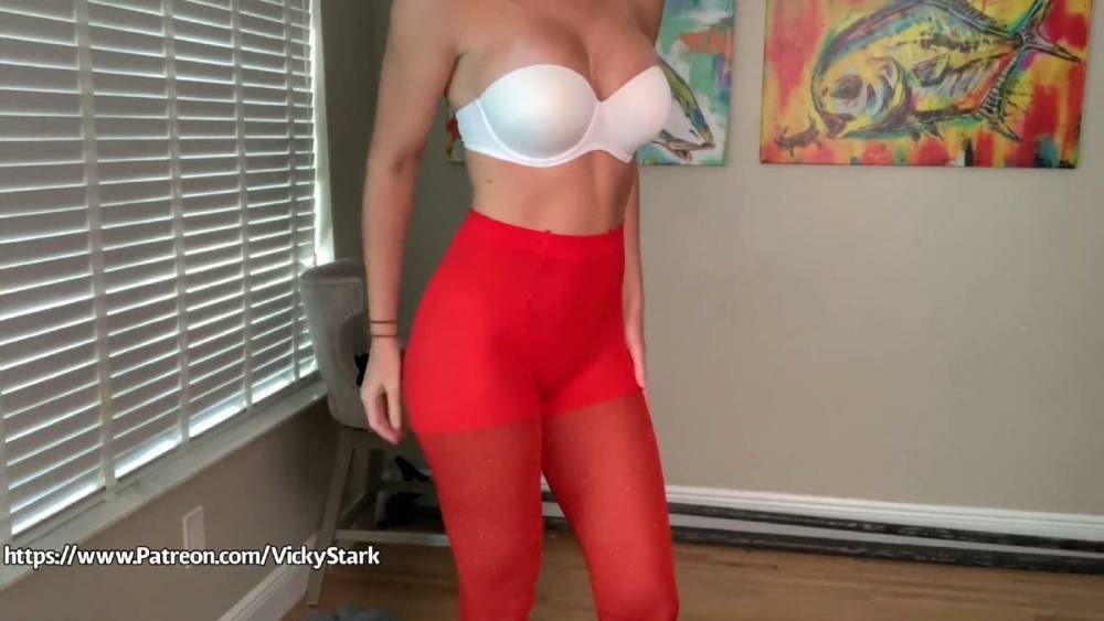 Vicky Stark Holiday Party Panty Hose Try On Video - #7