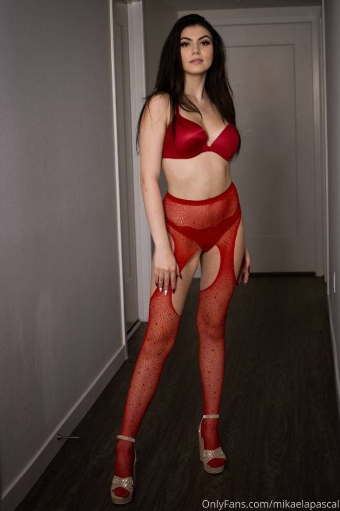 Mikaela Pascal Red Lingerie Onlyfans Set Leaked | Photo: 41841