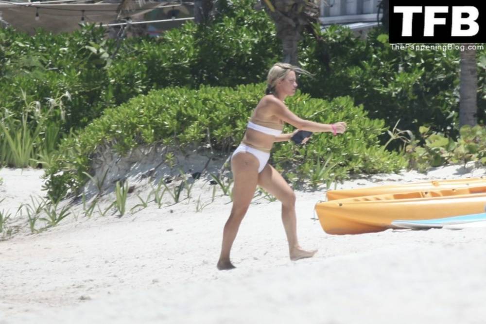 Teddi Mellencamp Looks Sexy in a White Bikini as She Hits the Beach in Mexico - #8
