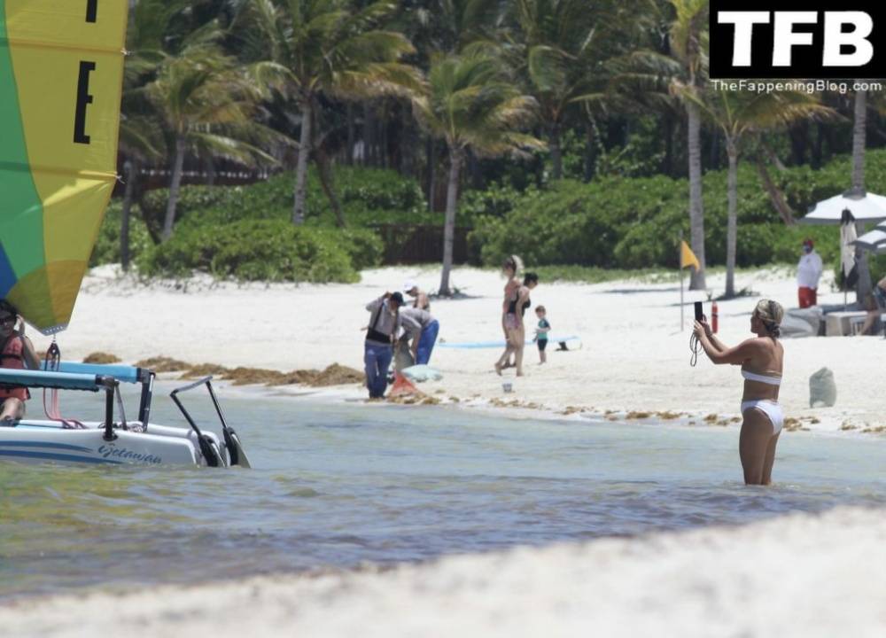 Teddi Mellencamp Looks Sexy in a White Bikini as She Hits the Beach in Mexico - #15