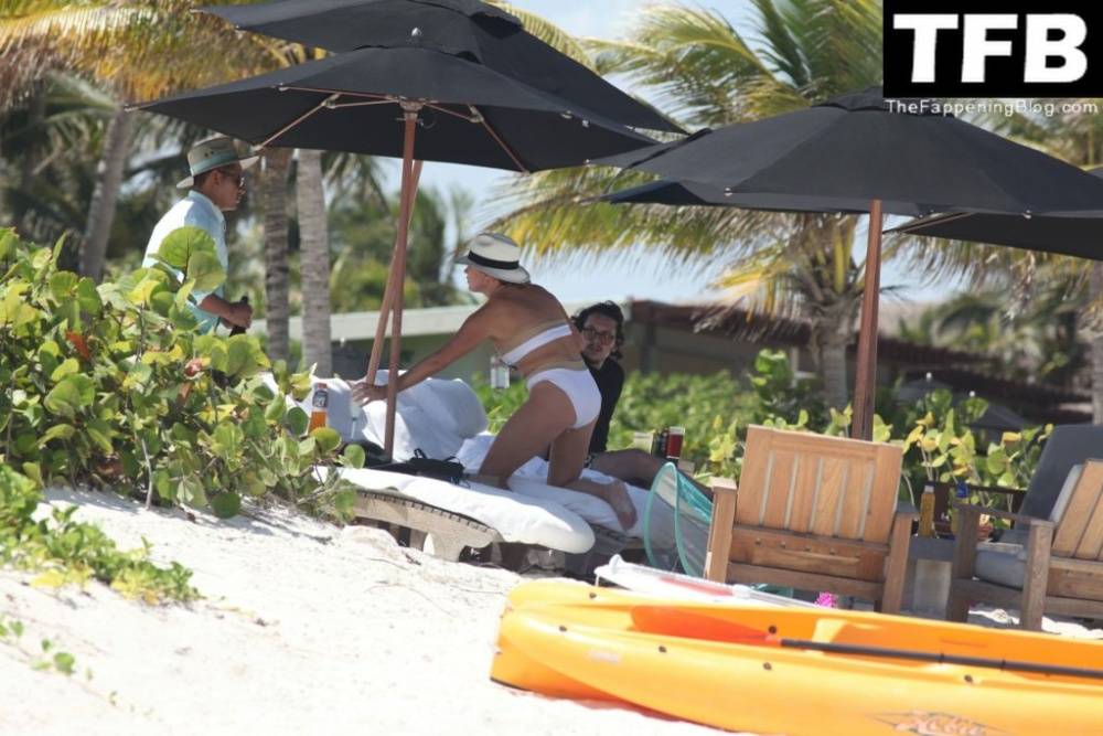 Teddi Mellencamp Looks Sexy in a White Bikini as She Hits the Beach in Mexico - #13