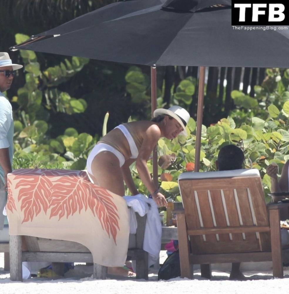 Teddi Mellencamp Looks Sexy in a White Bikini as She Hits the Beach in Mexico - #6