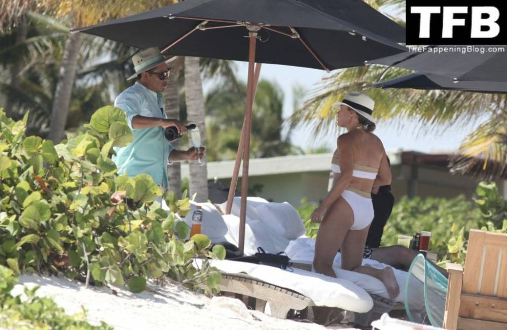 Teddi Mellencamp Looks Sexy in a White Bikini as She Hits the Beach in Mexico - #4