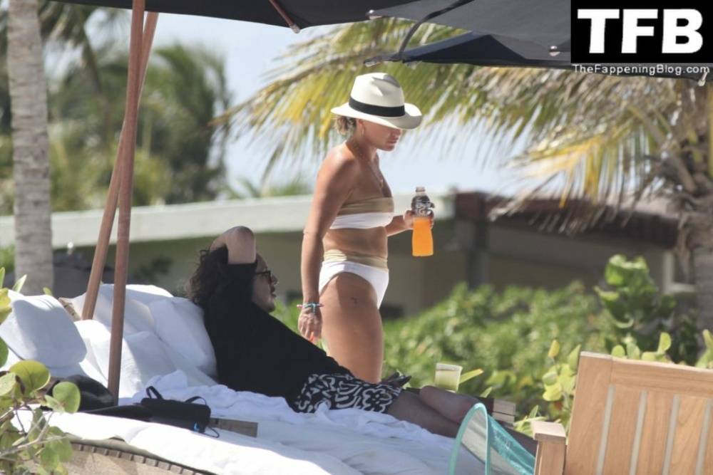 Teddi Mellencamp Looks Sexy in a White Bikini as She Hits the Beach in Mexico - #17