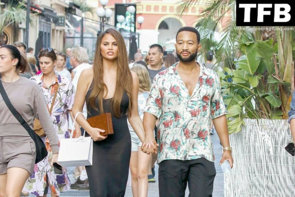 Chrissy Teigen Goes Braless Under a Very Sexy Sheer Black Dress in France | Photo: 59216