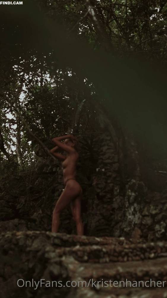 Kristen Hancher Nude Outdoor Shower Onlyfans Video Leaked - #8