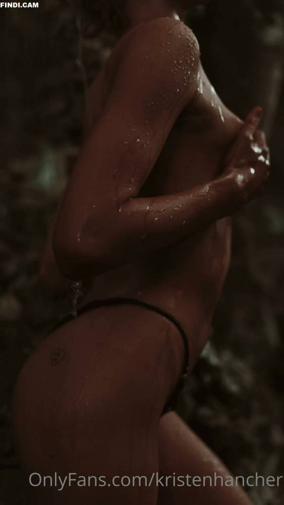 Kristen Hancher Nude Outdoor Shower Onlyfans Video Leaked - #1