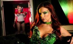 Hot redhead Jayden Cole partakes in breath play with Harley Quinn - #main