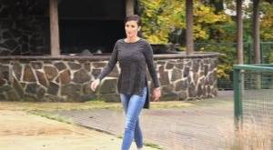 Busty Gabriellla Gucci in jeans undressing and pissing in public - #main