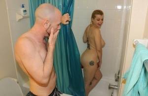 Naked girl Nadia White pleasures her guy's cock while taking a shower | Photo: 95746