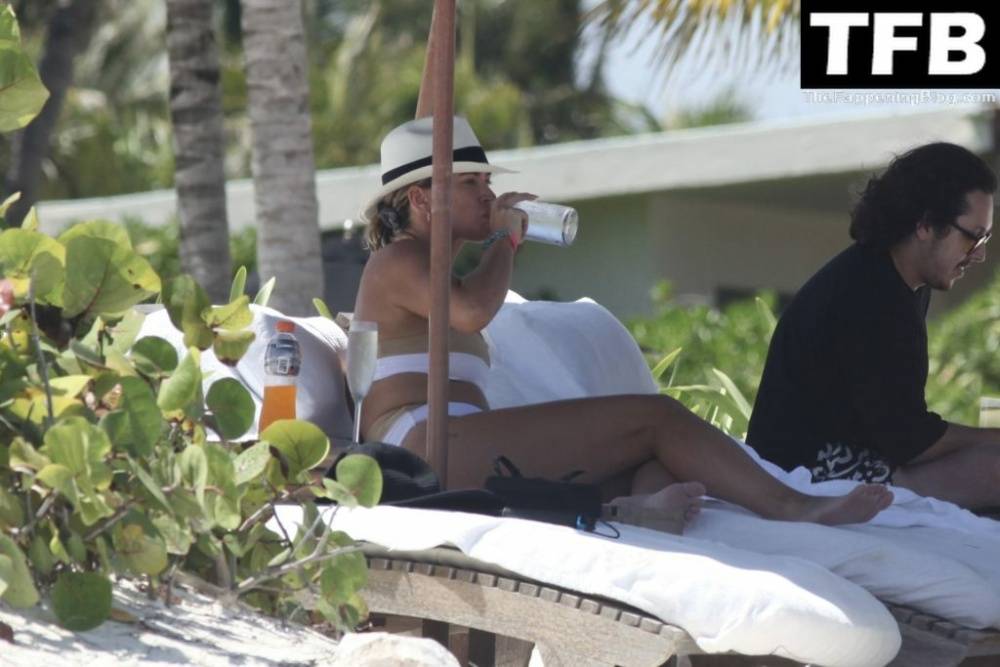 Teddi Mellencamp Looks Sexy in a White Bikini as She Hits the Beach in Mexico - #main