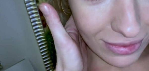 Tall Blond Collage Girlfriend POV Blowjob And CIM In Homemade Video - Angelika Grays on galphoto.com