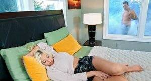 Sleeping blonde Brittany Amber engages in hardcore sex with a Peeping Tom on galphoto.com