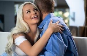 Beautiful teen Elsa Jean hugs her stepdad before seducing and fucking him on galphoto.com