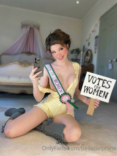 Belle Delphine Votes For Women Onlyfans Set Leaked on galphoto.com