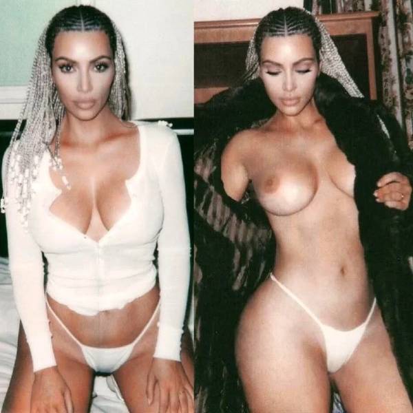 Kim Kardashian Topless Thong Magazine Photoshoot Leaked on galphoto.com