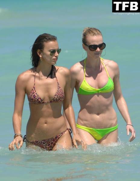 Irina Shayk & Anne Vyalitsyna Enjoy a Day on the Beach in Miami